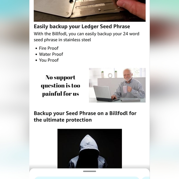 Ledger Nano X + Billfodl Hardware Wallet - Picture 8 of 12